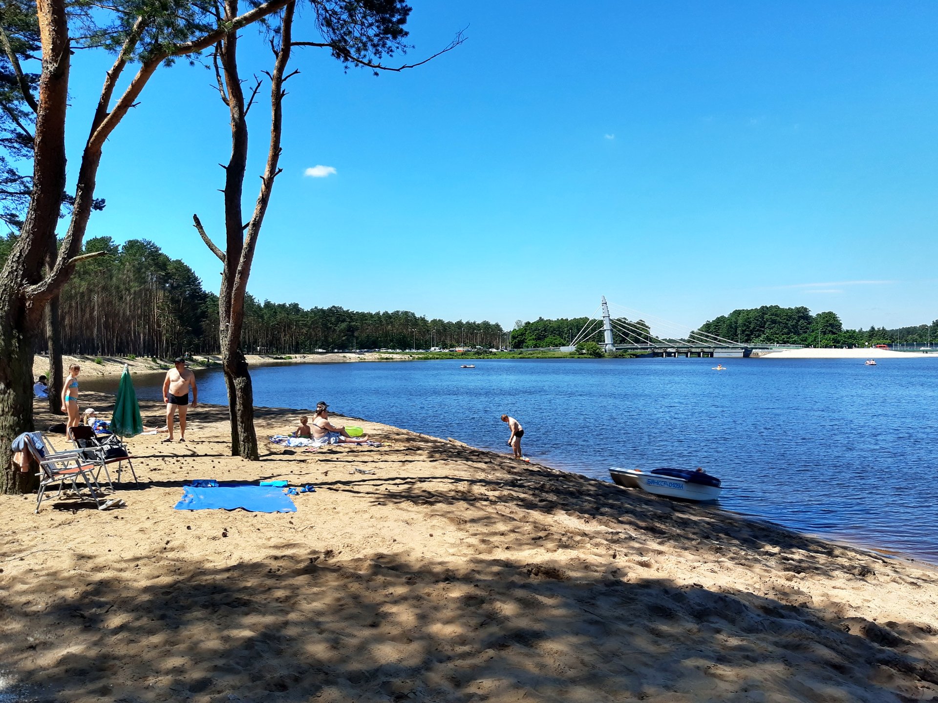 Zalew Sielpia — plaża po rewitalizacji 2025